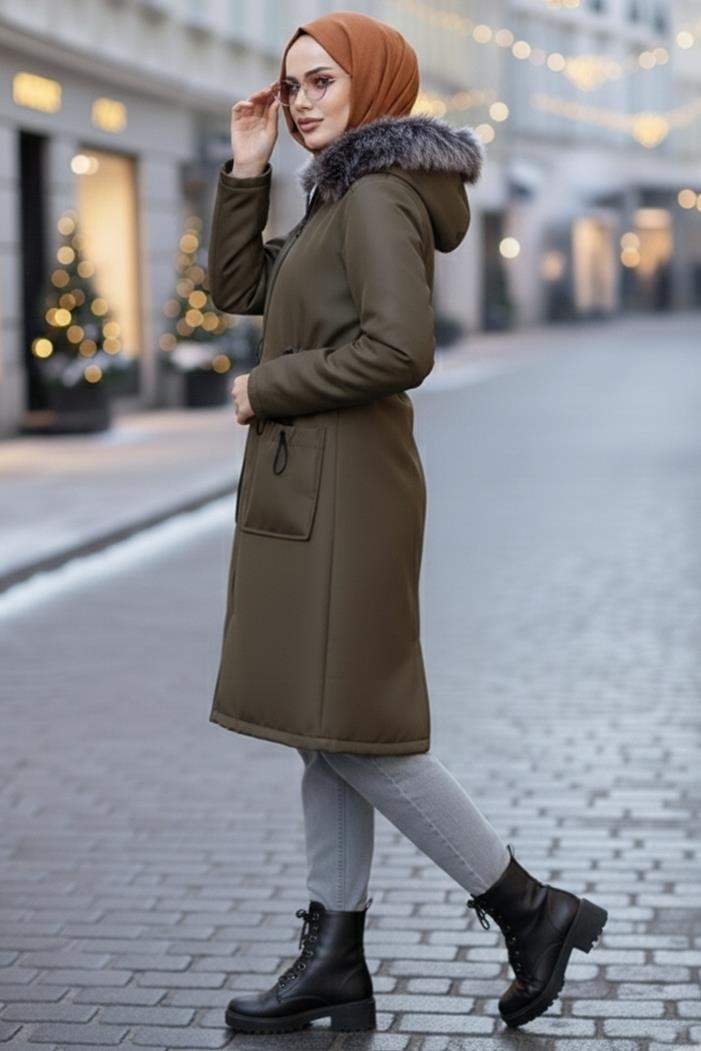 Mandes Tünel Kemerli Mont 592 - Haki