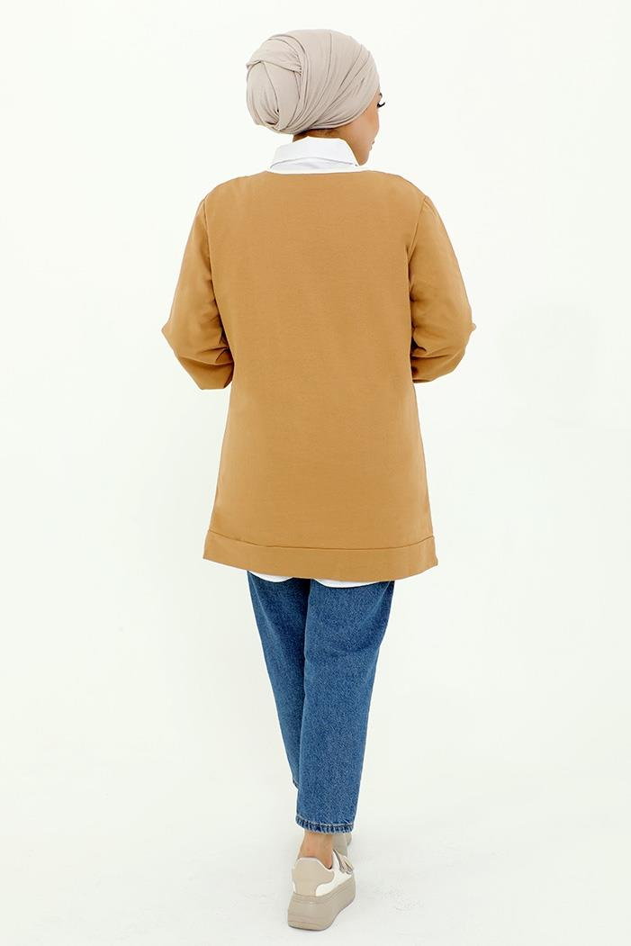 Milan Balon Kol Tunik 496 - Vizon