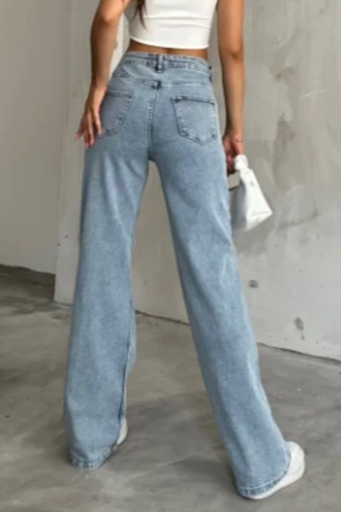 Palazzo Kot Pantolon 1450 - Buz Mavi