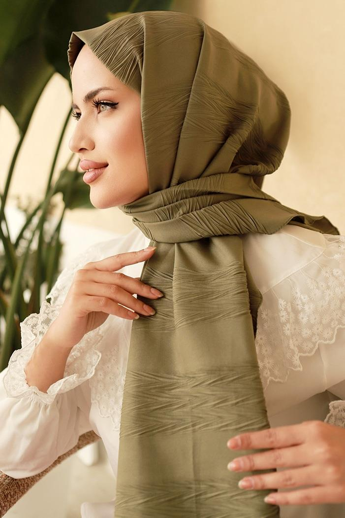 Piliseli Şal 602 - Haki