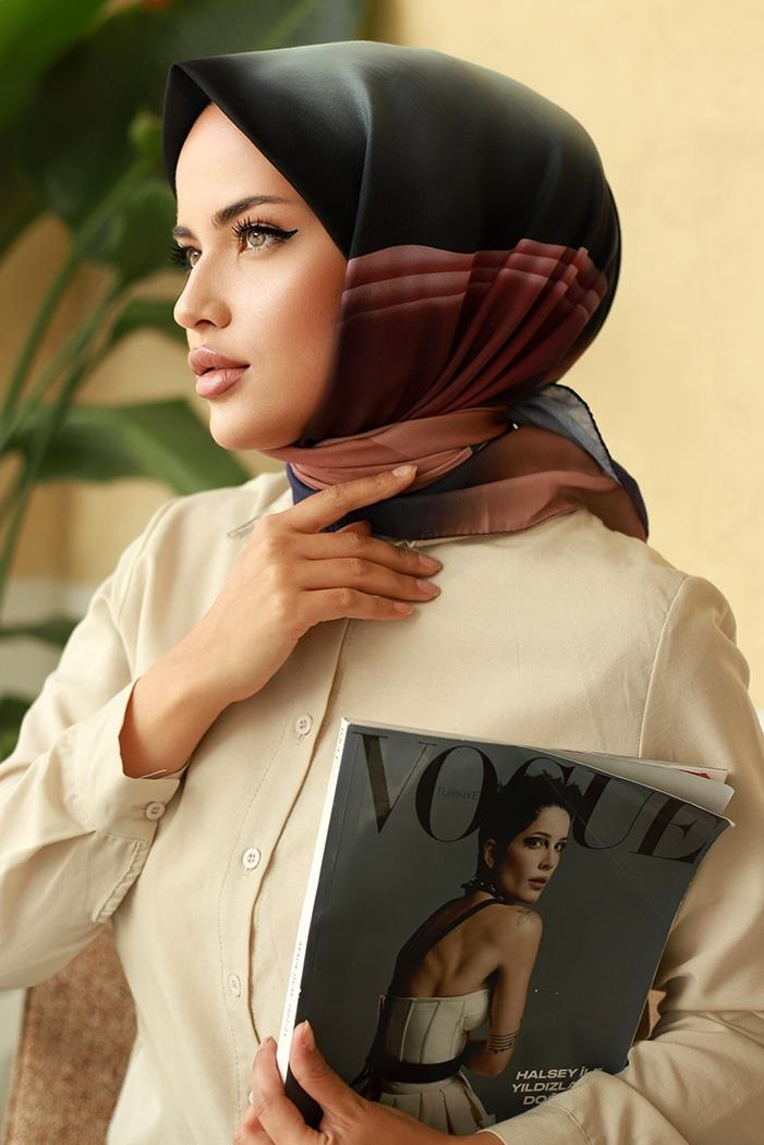 Renkli Soft Eşarp 626 - Mor