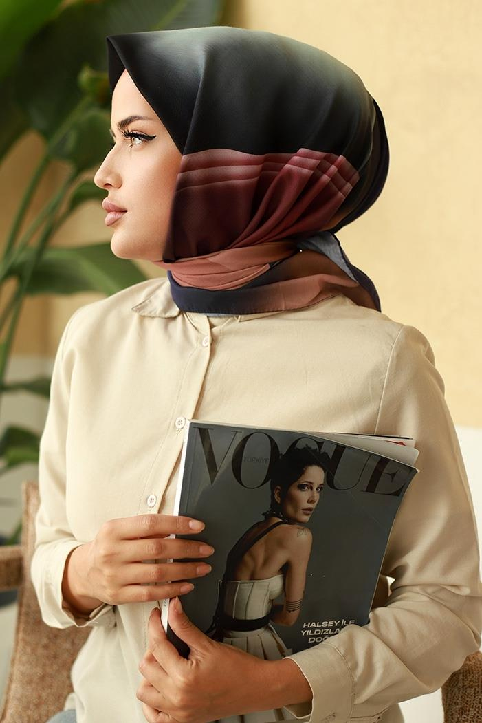 Renkli Soft Eşarp 626 - Mor