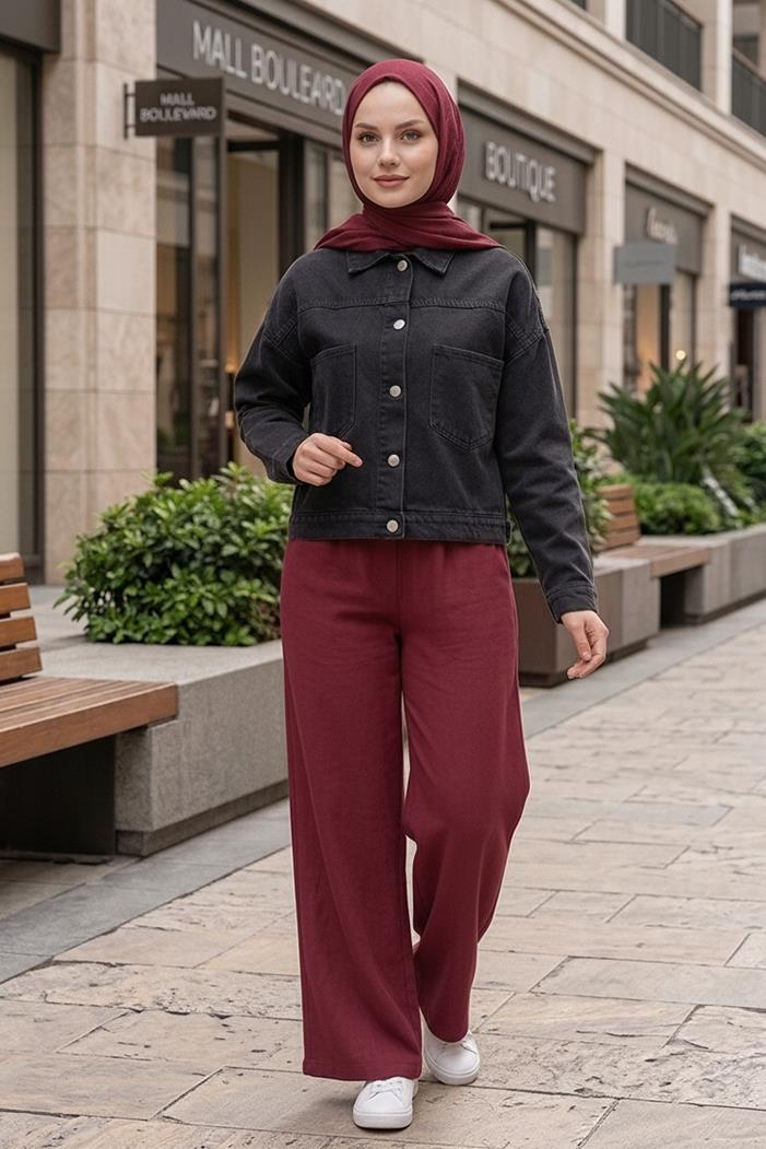 Serya Çift Cepli Kot Ceket 1724 - Siyah
