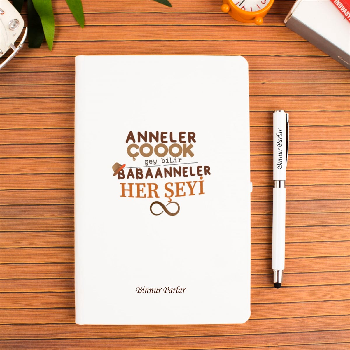  İsme Özel Defter ve Kalem Seti - Babaanne