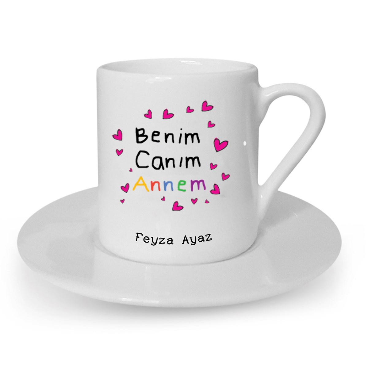  İsme Özel Kahve Fincanı Seti - Benim Canım Annem