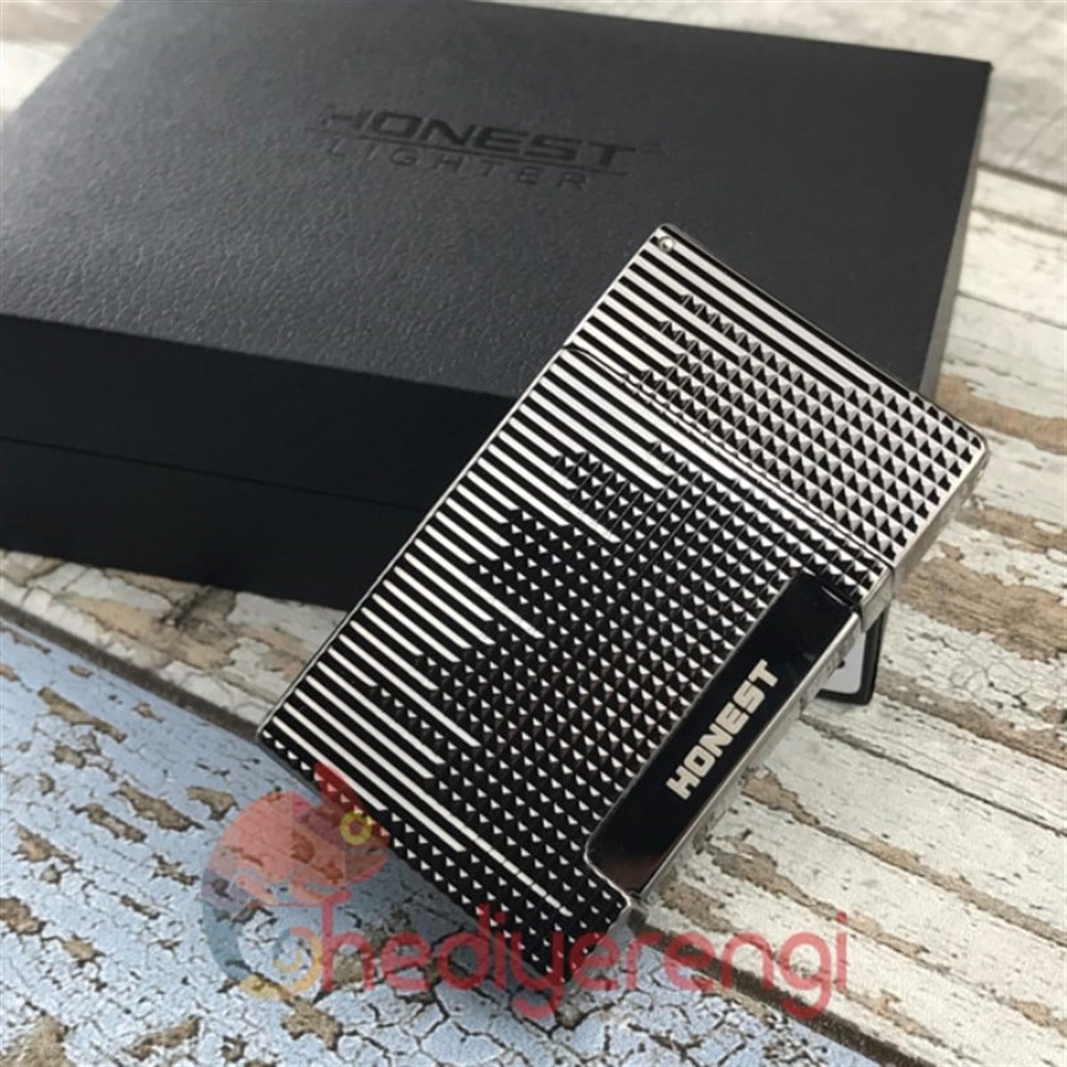 2'li Pürmüz Alevli Honest Marka Metal Füme Puro Çakmağı BCZ308