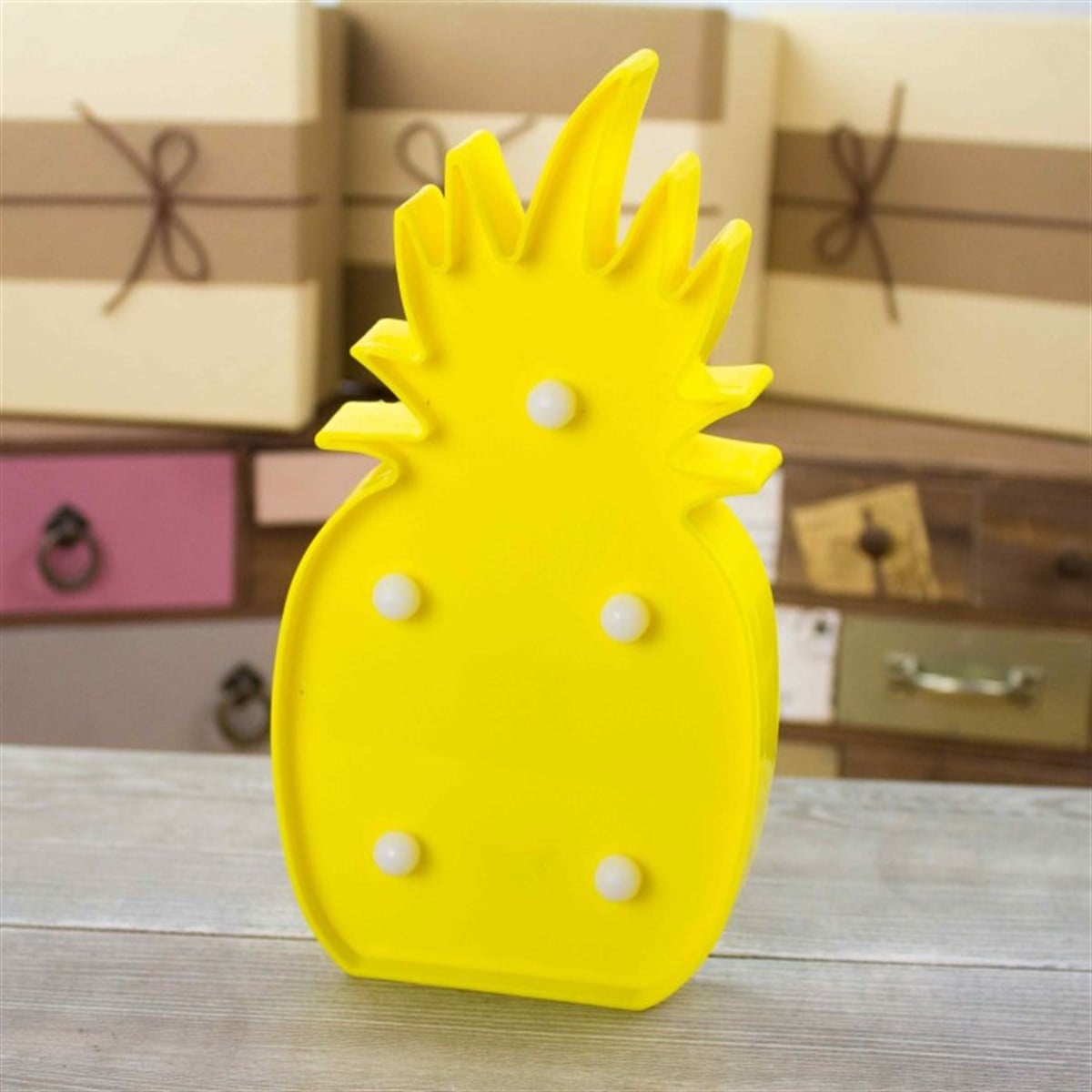 Ananas Tasarımlı Ledli Gece Lambası