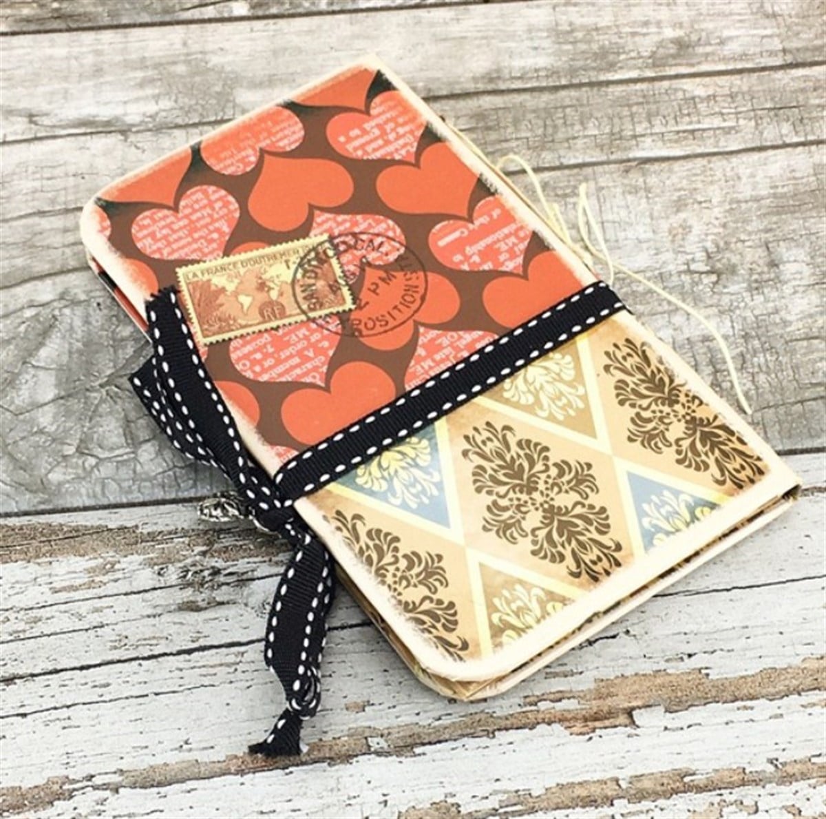 Aşk Temalı Love Mini Retro Hatıra Defteri 