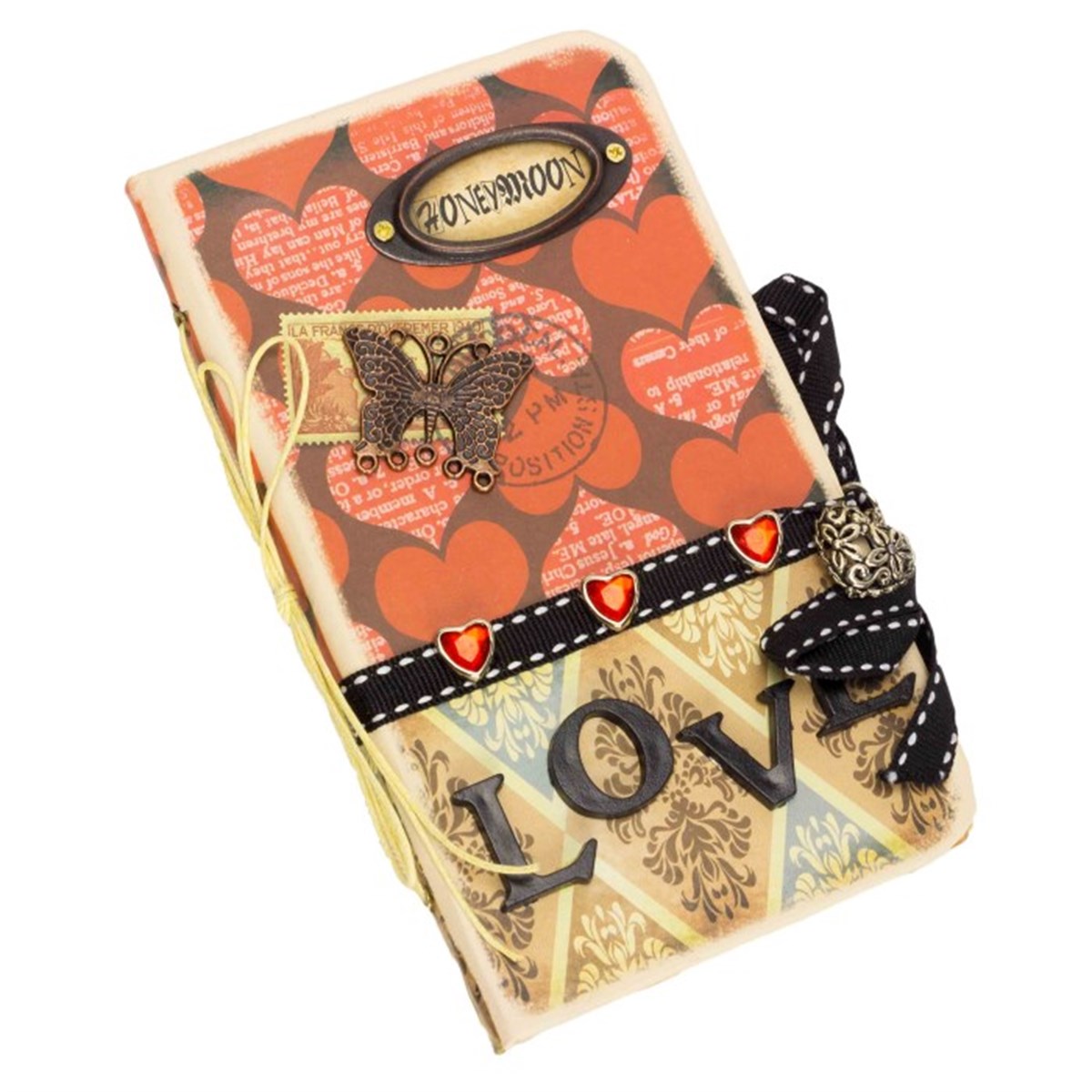 Aşk Temalı Love Mini Retro Hatıra Defteri 