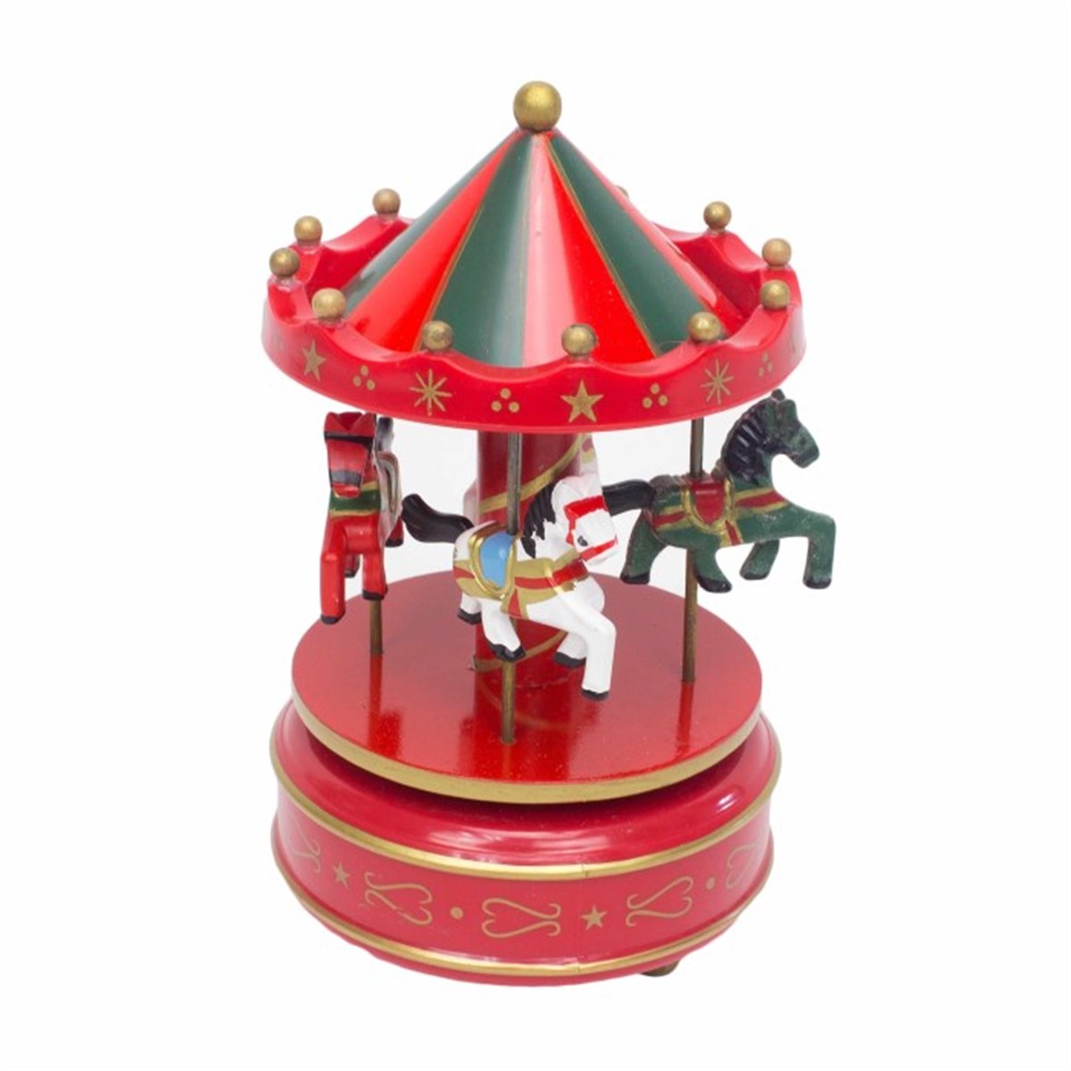 Atlı Karınca Müzik Kutusu Büyük Boy Kırmızı Yeşil