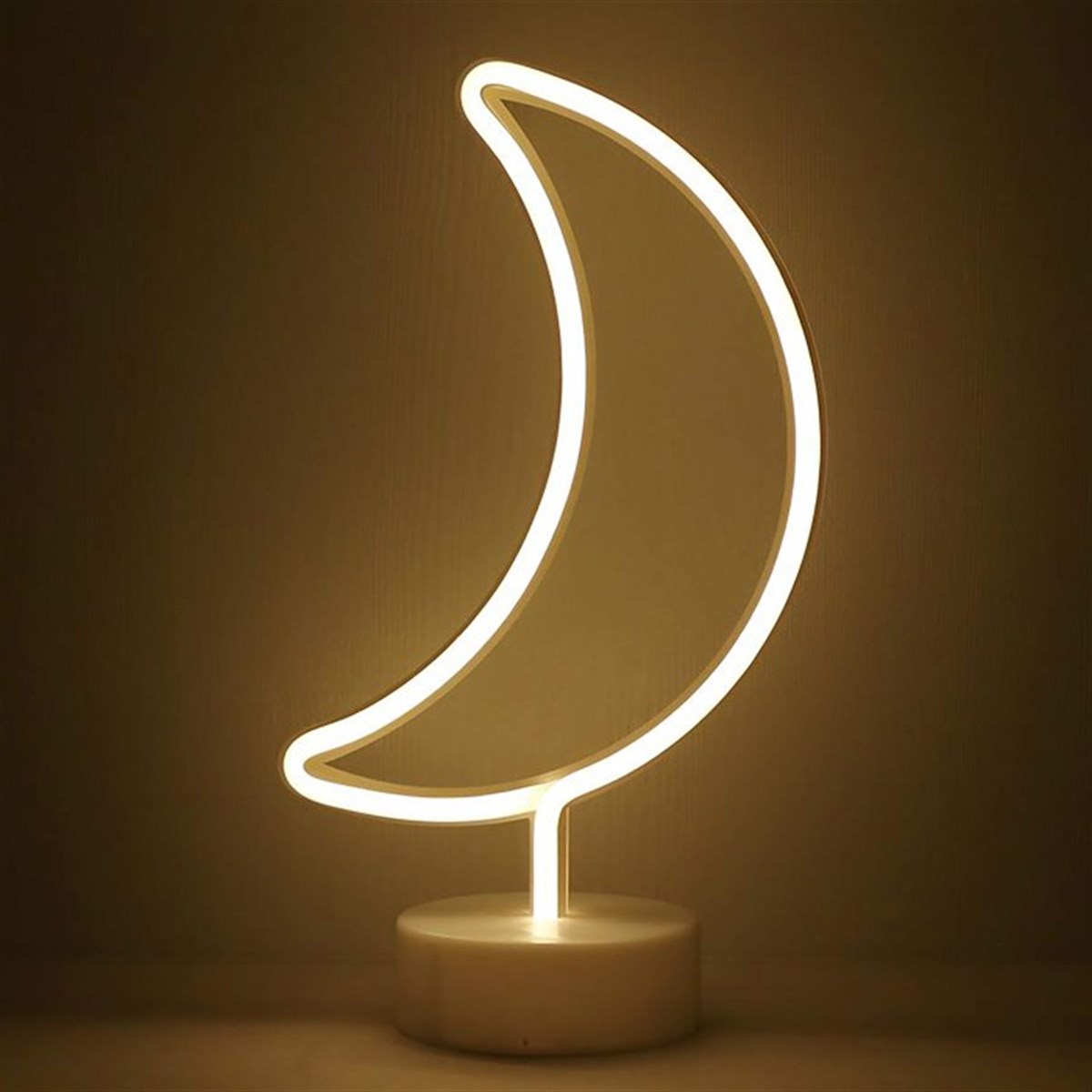 Ay Tasarımlı Neon Led Masa Ve Gece Lambası