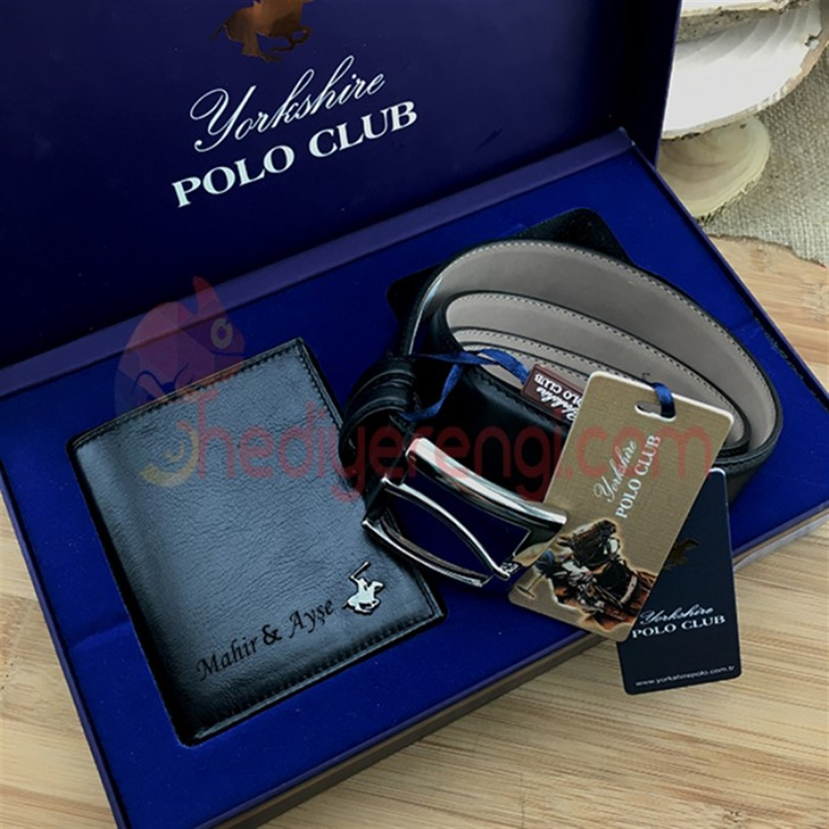 Erkek Hediyeleri İsme Özel Polo Club Cüzdan ve Kemer Seti