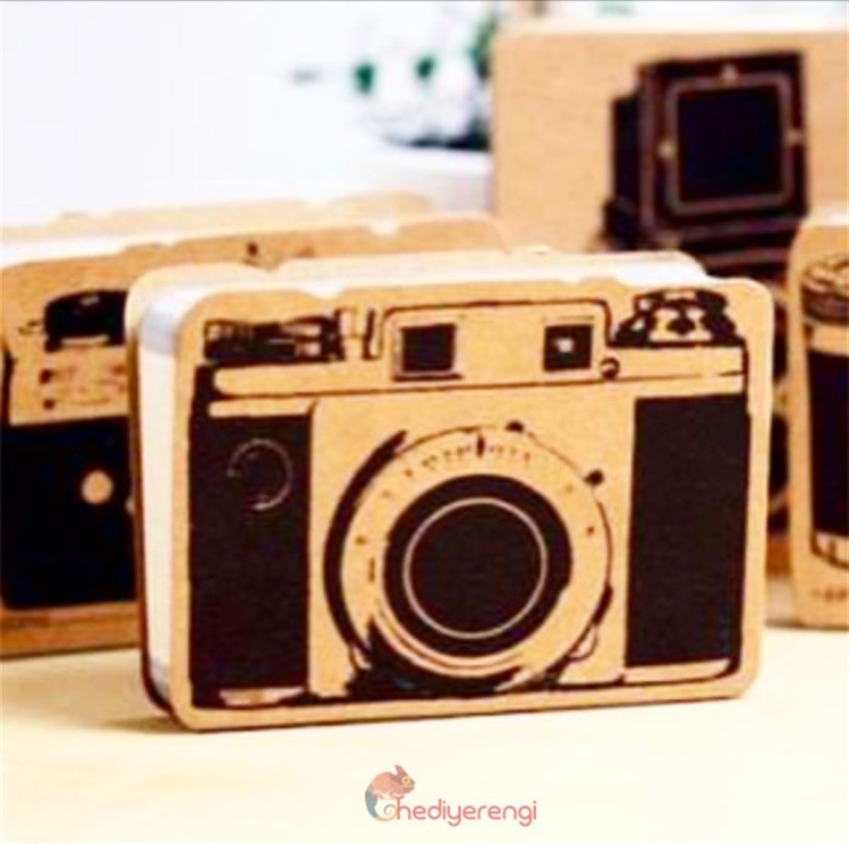 Fotoğraf Makinesi Tasarımlı Mini Not Defteri