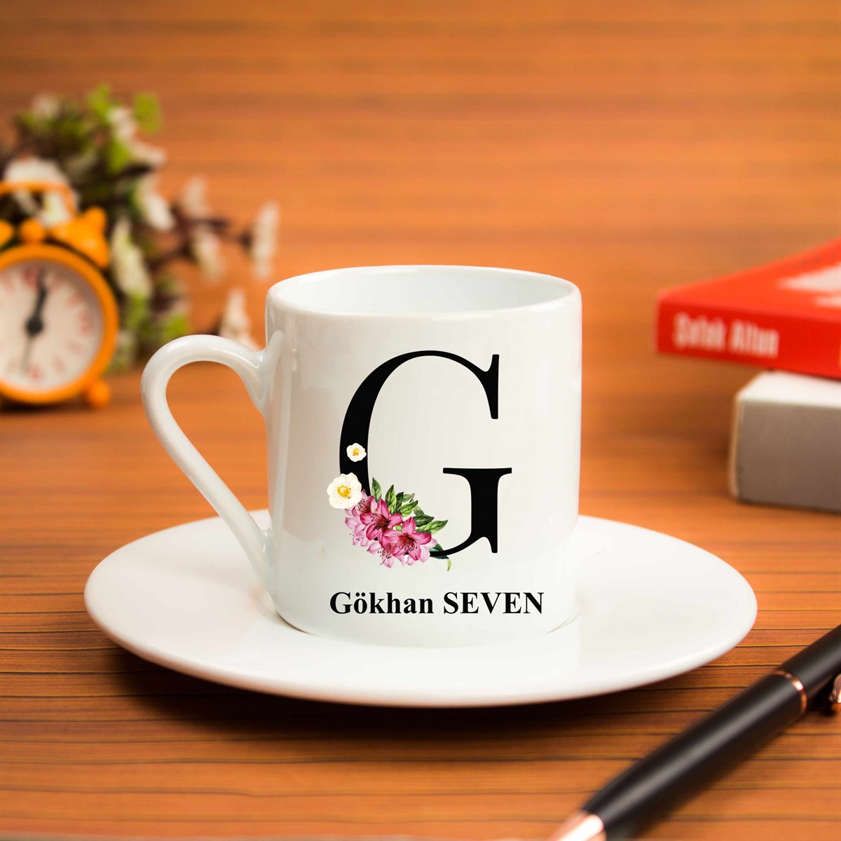 İsme Özel 2'li Fincan Seti-Harf