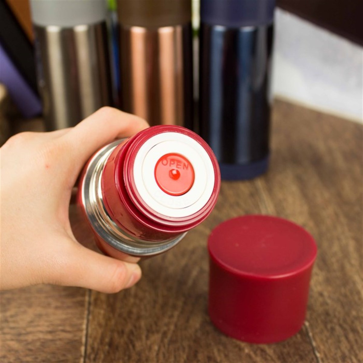 İsme Özel Bardak Kapaklı Vakumlu Çelik Termos 300 ML - Kadın