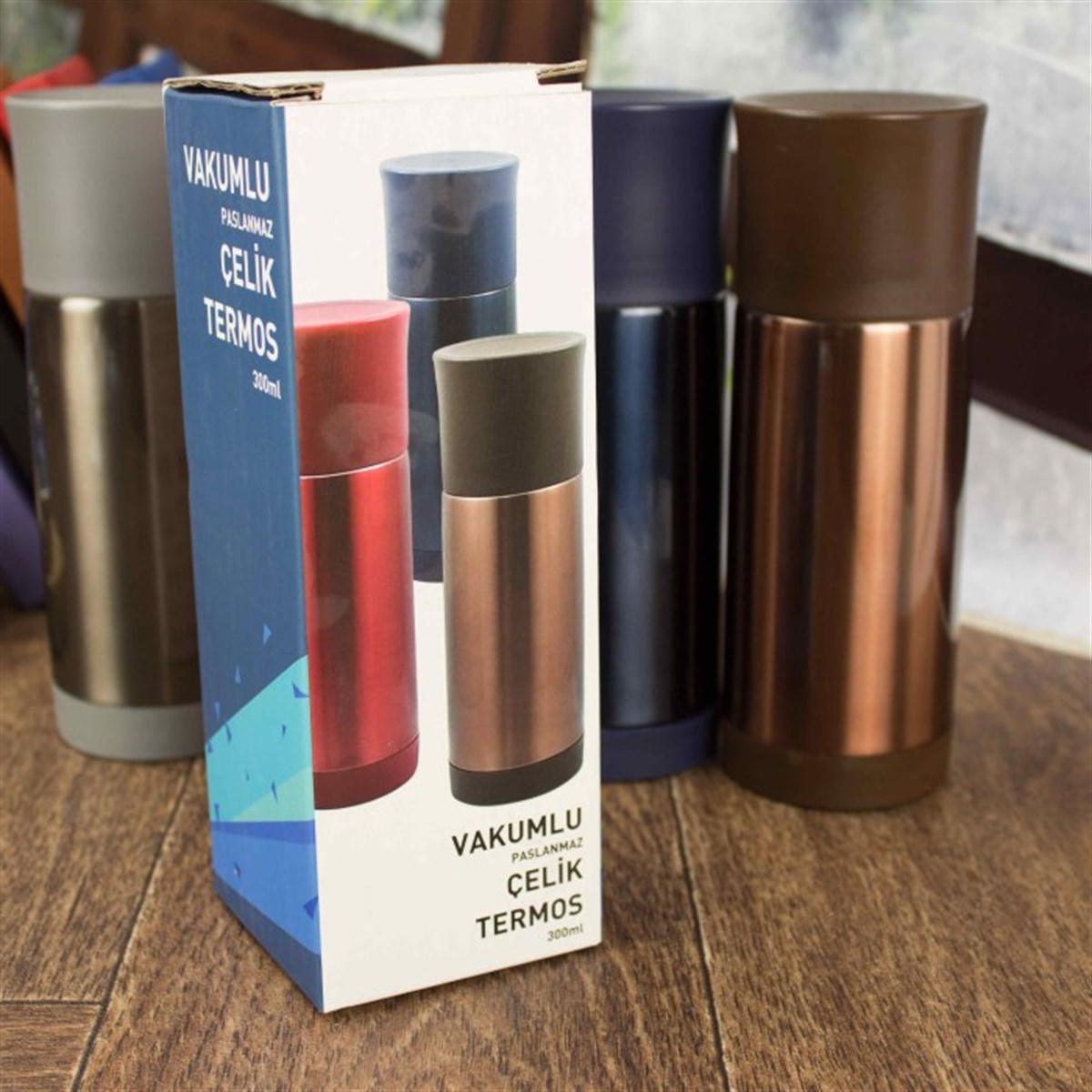 İsme Özel Bardak Kapaklı Vakumlu Çelik Termos 300 ML - Kadın