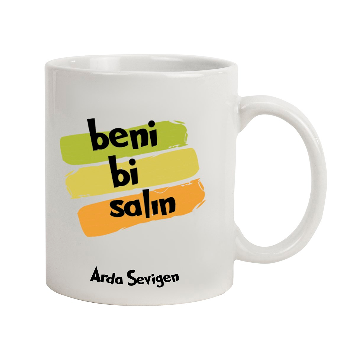İsme Özel Beni Bi Salın Temalı Kupa Bardak