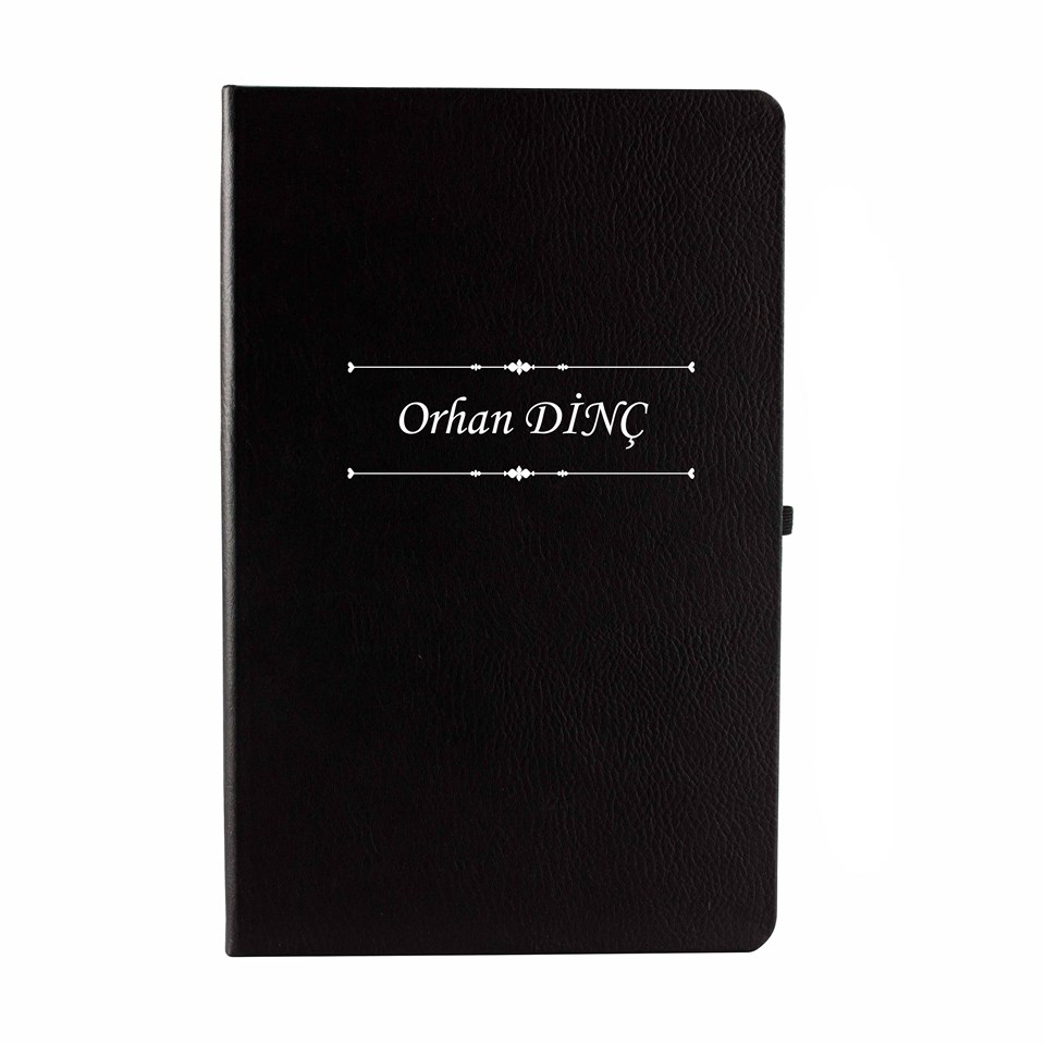 İsme Özel Çerçeveli Defter Masaüstü Kristal İsimlik ve Cam Matara Hediye Kutusu