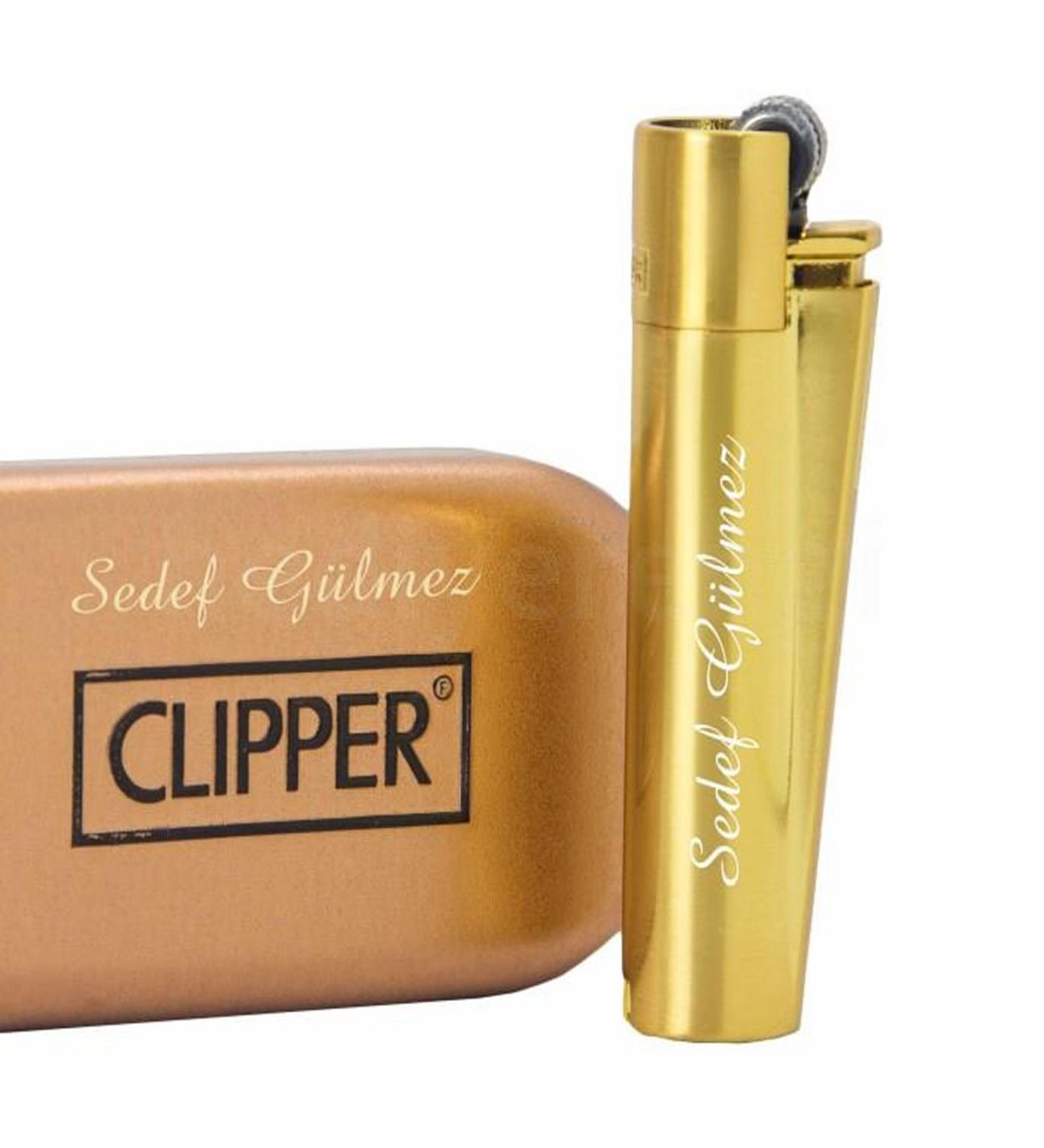 İsme Özel Clipper Marka Metal Çakmak-Renk Seçenekli