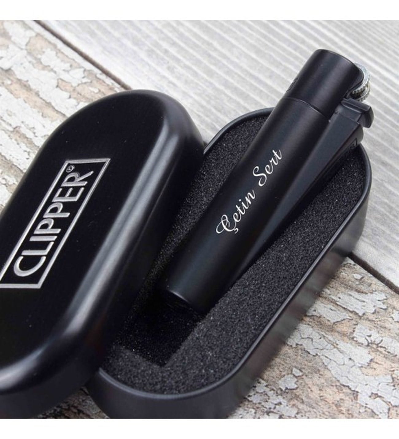 İsme Özel Clipper Marka Metal Çakmak-Renk Seçenekli