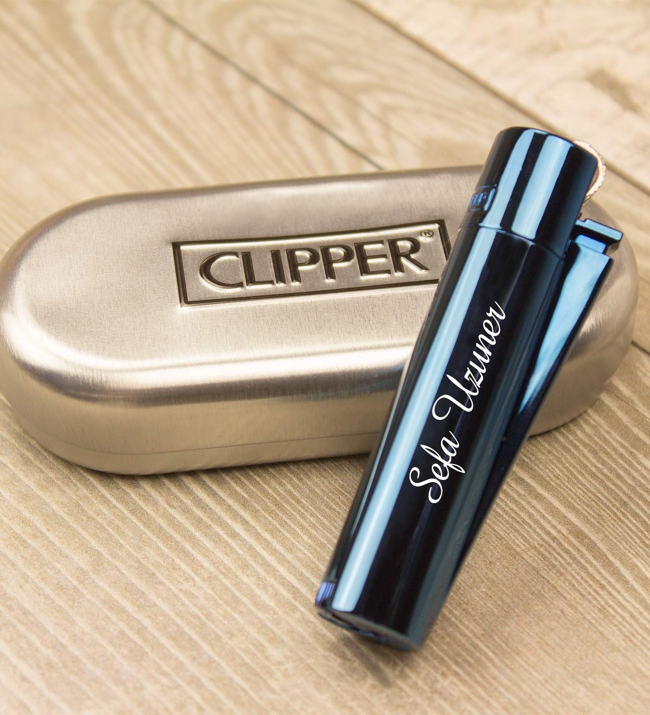 İsme Özel Clipper Marka Metal Çakmak-Renk Seçenekli
