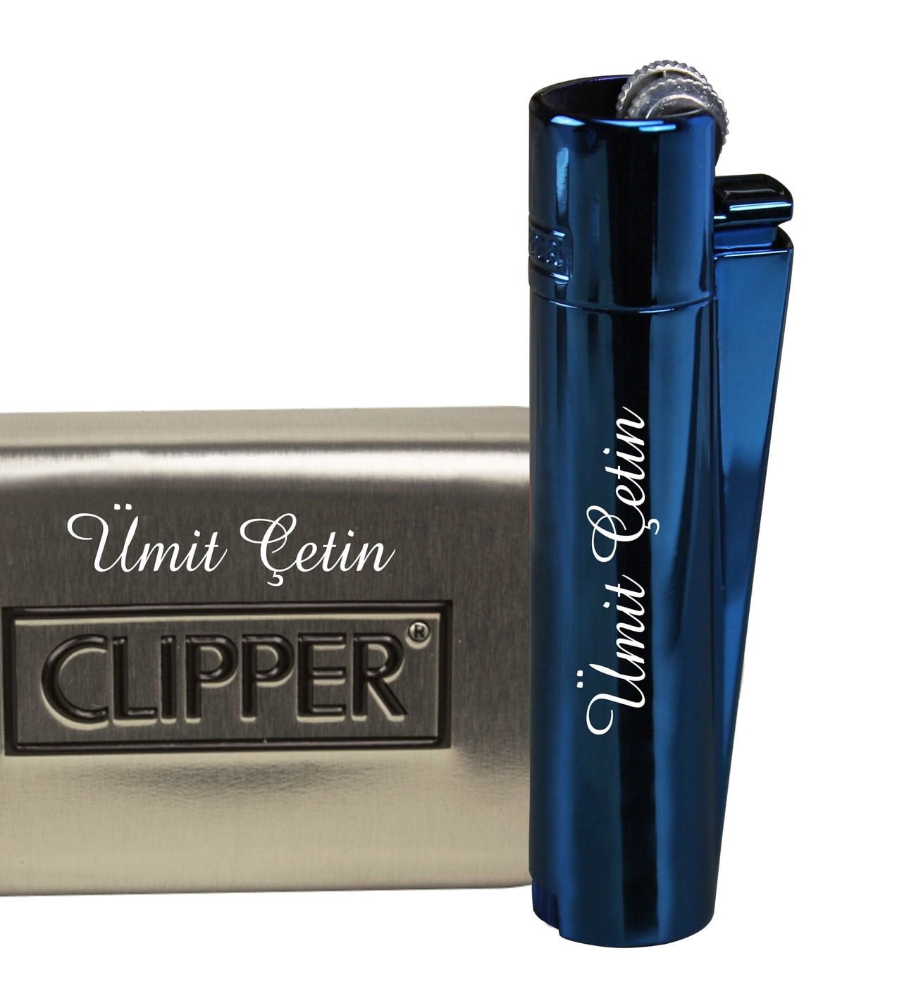 İsme Özel Clipper Marka Metal Çakmak-Renk Seçenekli