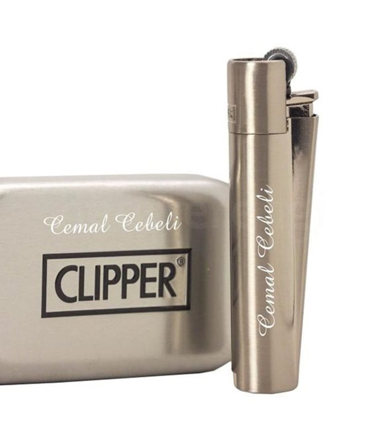 İsme Özel Clipper Marka Metal Çakmak-Renk Seçenekli