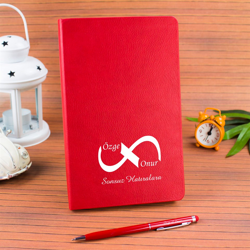 İsme Özel Defter Kalem Seti Hediye Kutusu - Sonsuzluk