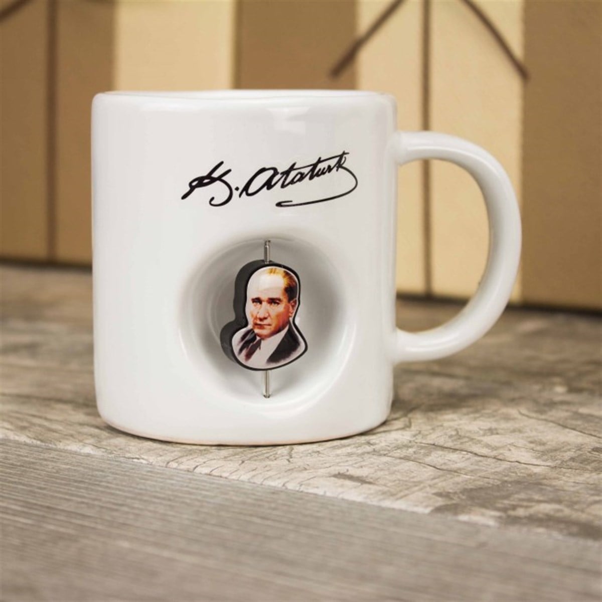 İsme Özel Defter Kalem ve Stres Kupa Bardak Seti - K. Atatürk