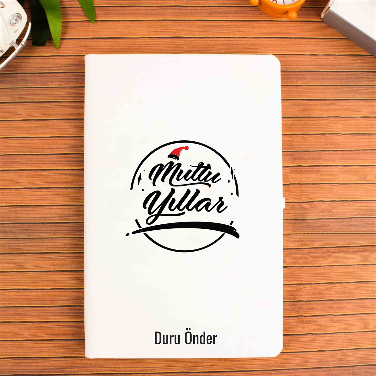 İsme Özel Defter Kupa Bardak Seti - Mutlu Yıllar Temalı
