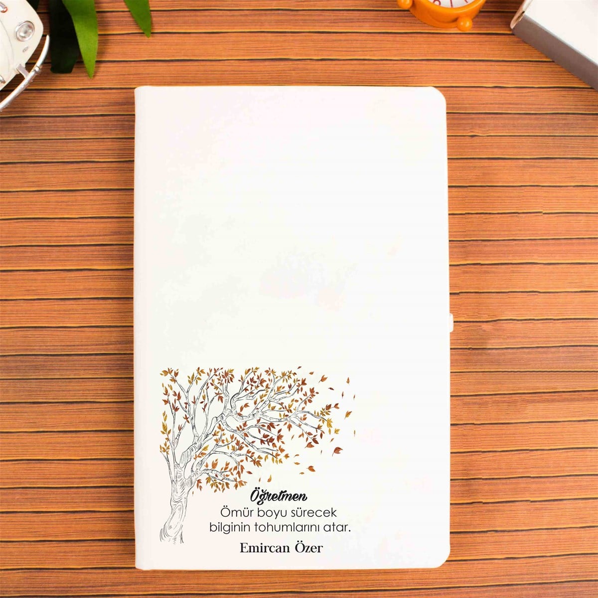 İsme Özel Defter Kupa Bardak Seti - Sonbahar