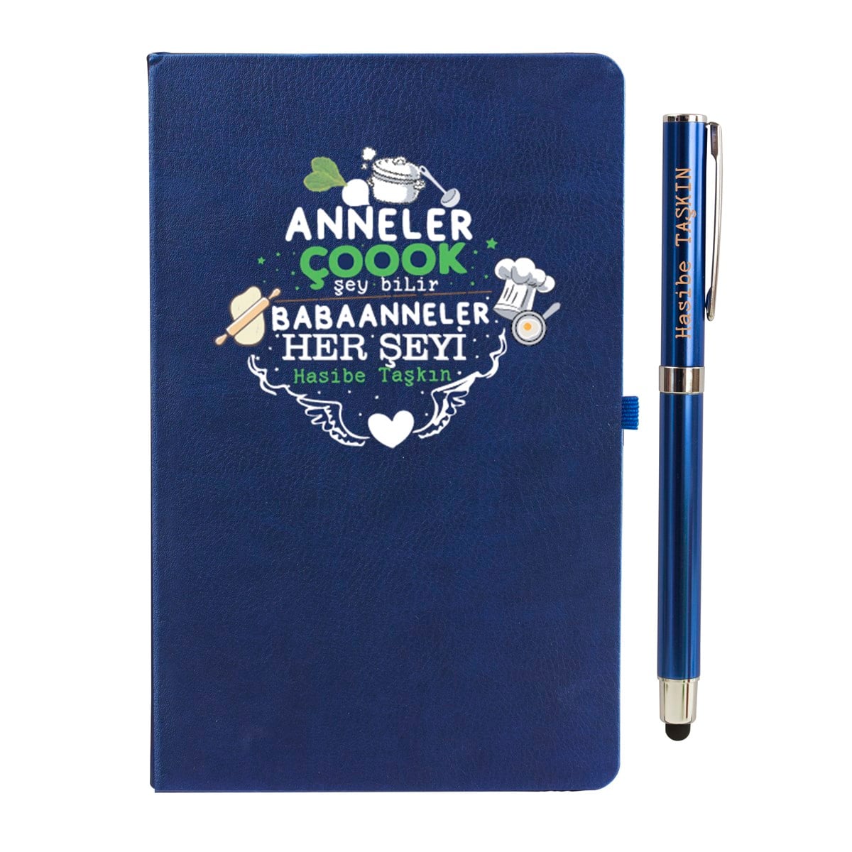 İsme Özel Defter ve Kalem Seti - Babaanne
