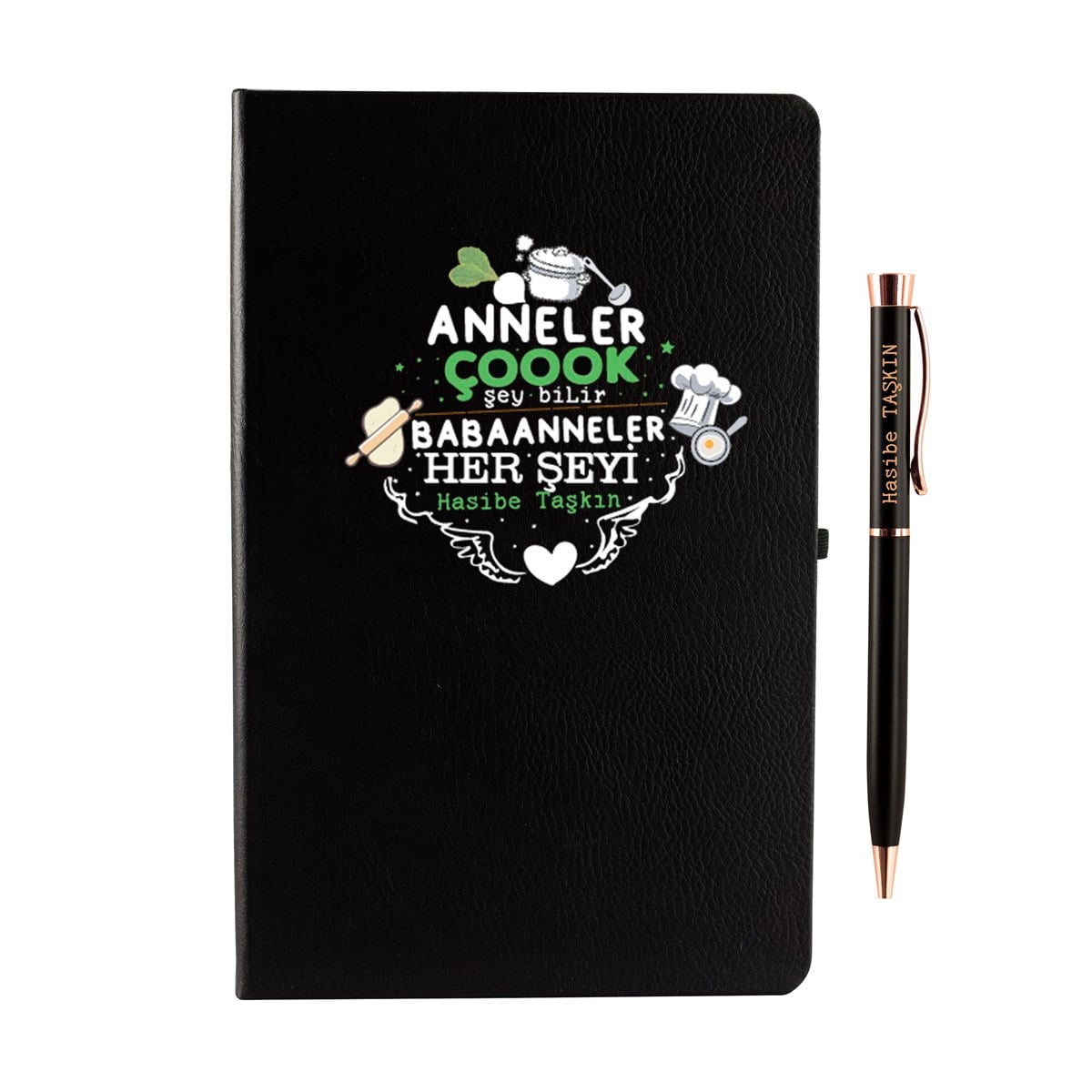 İsme Özel Defter ve Kalem Seti - Babaanne