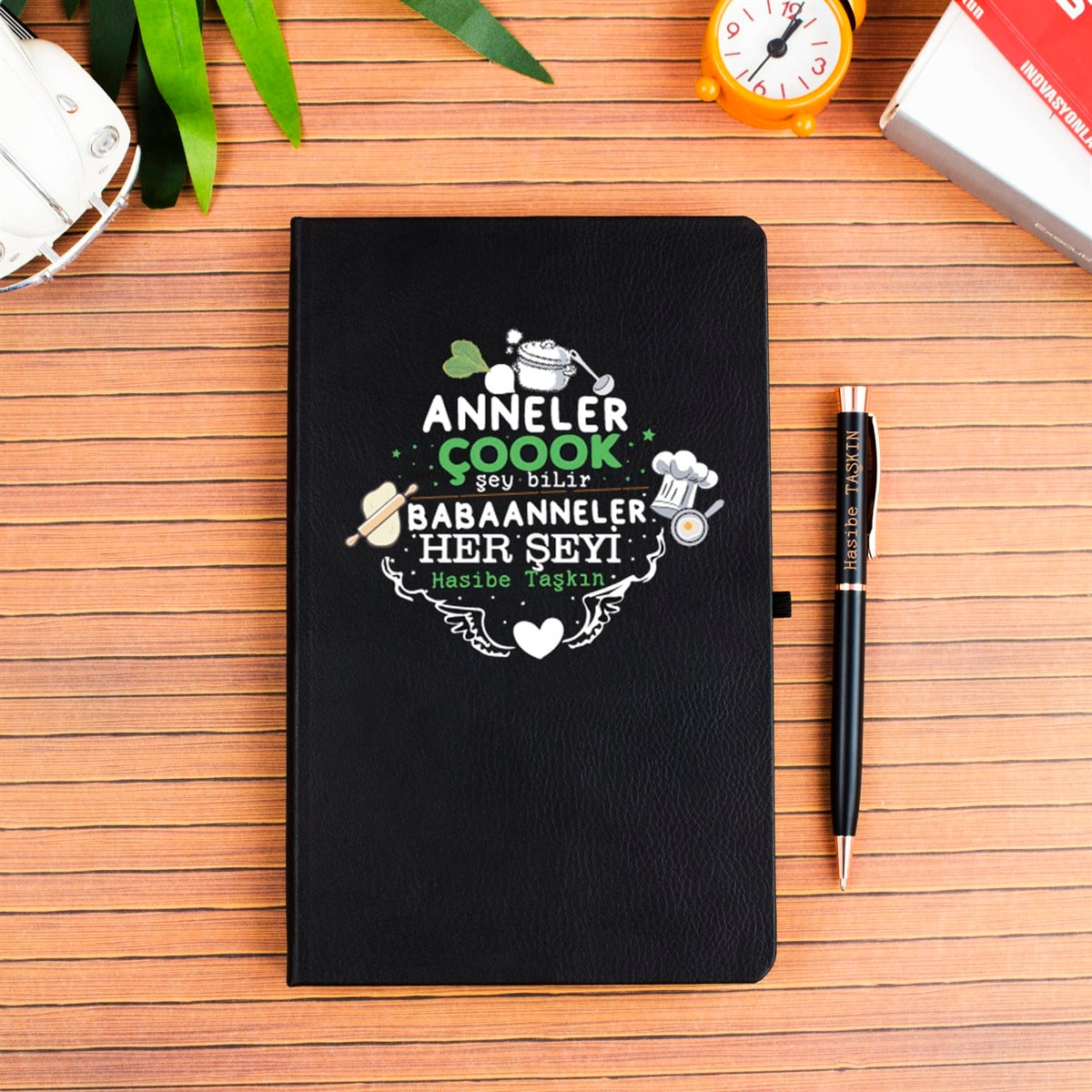 İsme Özel Defter ve Kalem Seti - Babaanne