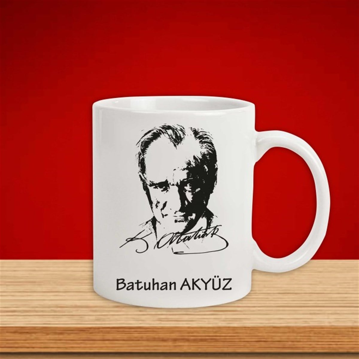 İsme Özel Defter ve Kupa Bardak Seti - K. Atatürk M4