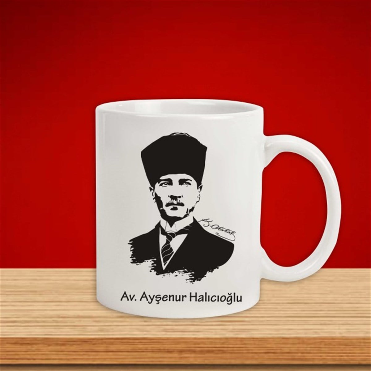 İsme Özel Defter ve Kupa Bardak Seti - K. Atatürk M3