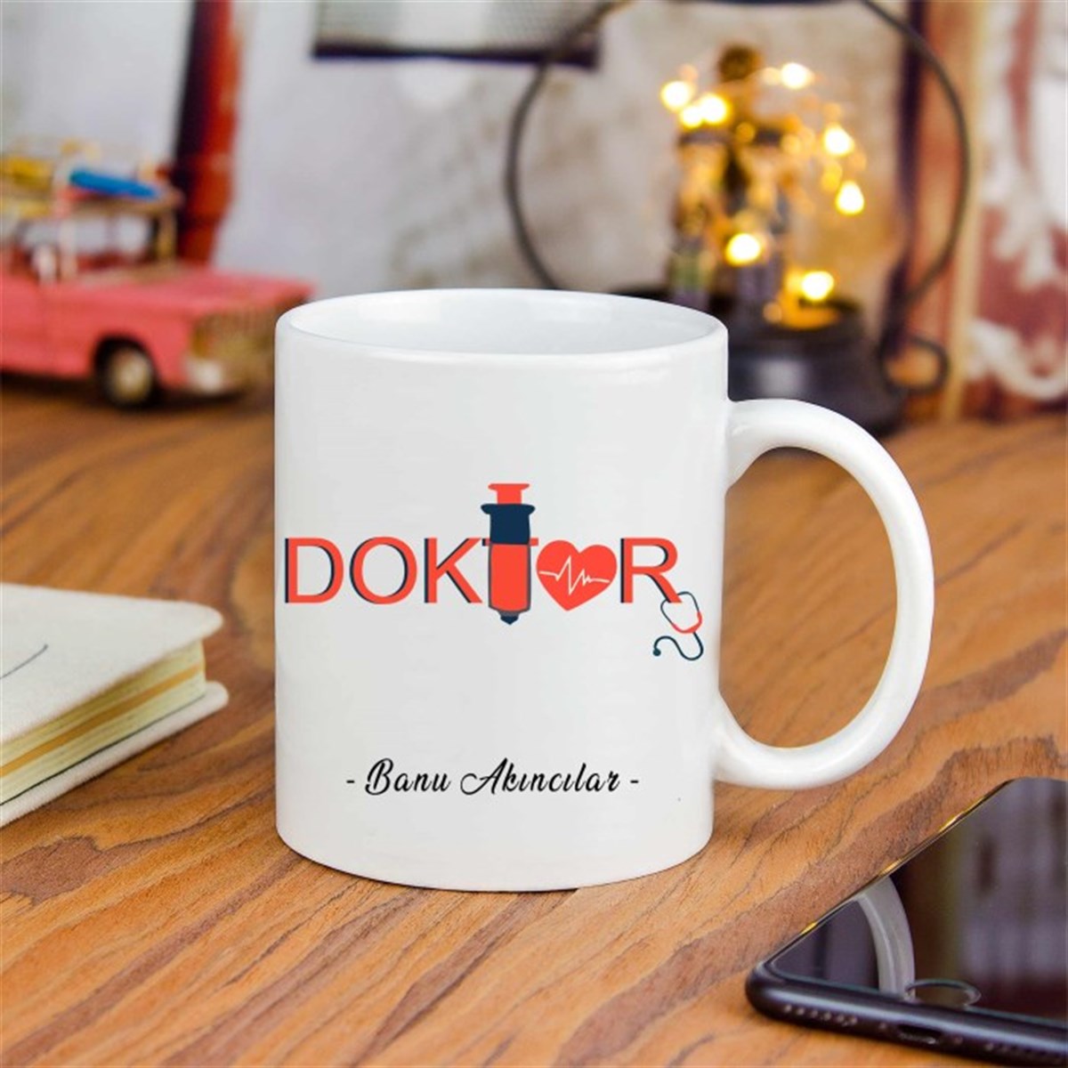 İsme Özel Doktor Temalı Kupa Bardak M2