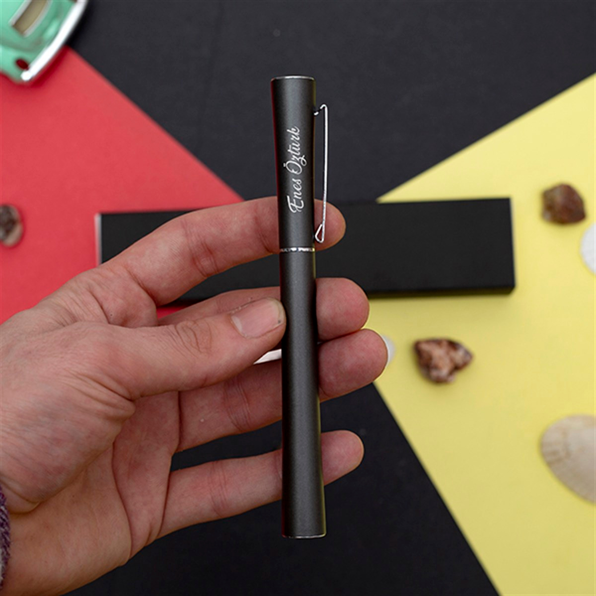 İsme Özel Elit Metal Roller Kalem Tasarım Kutulu