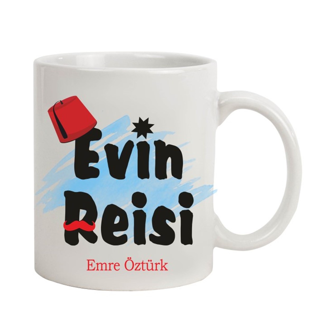 İsme Özel Evin Reisi Temalı Kupa Bardak