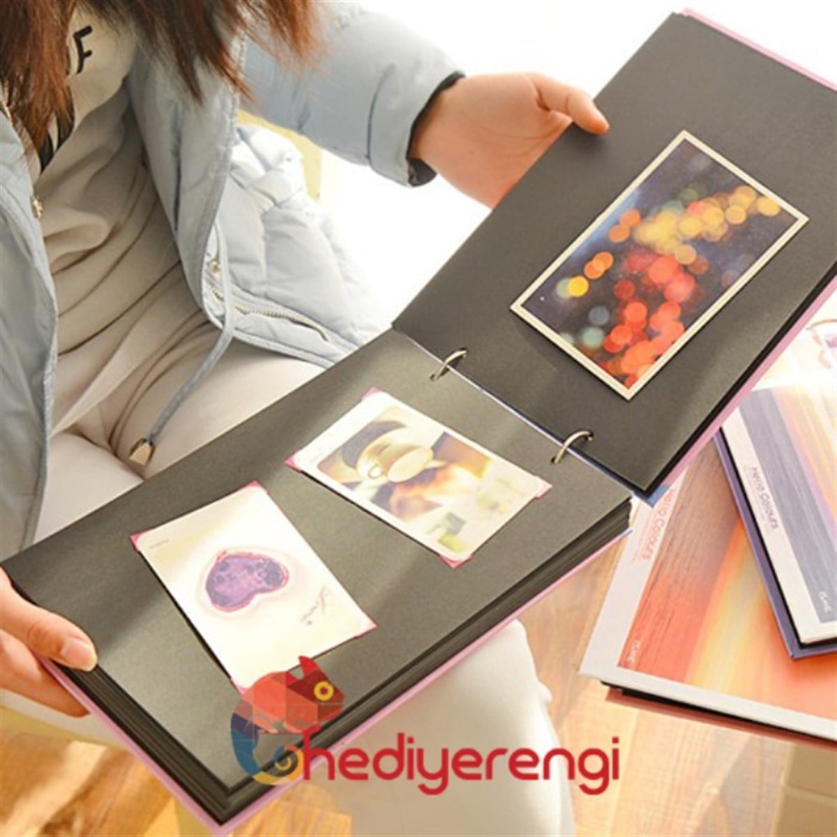 İsme Özel Eyfel Kulesi Temalı Ahşap Kendin Yap Fotoğraf Albümü ve Defter