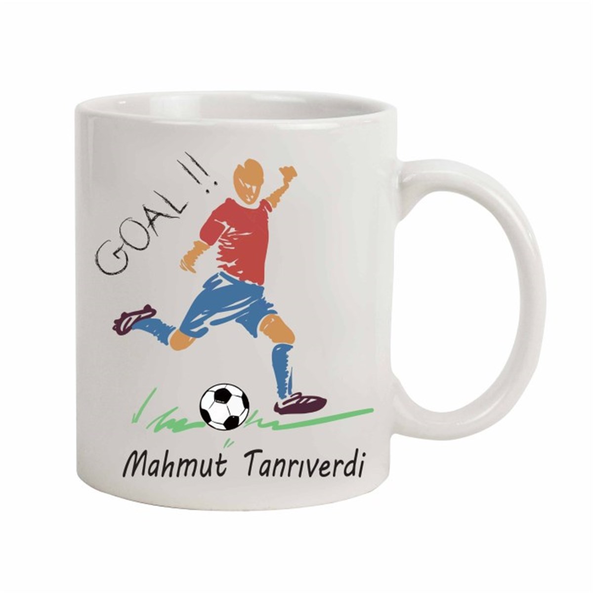 İsme Özel Futbolcu Temalı Kupa Bardak