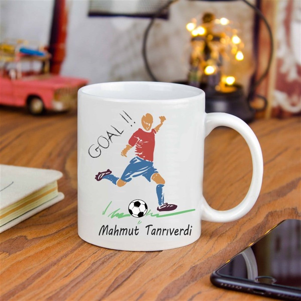 İsme Özel Futbolcu Temalı Kupa Bardak