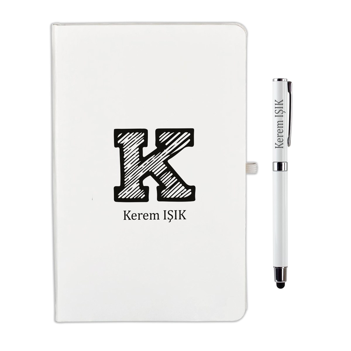 İsme Özel Harfli Defter Kalem Seti