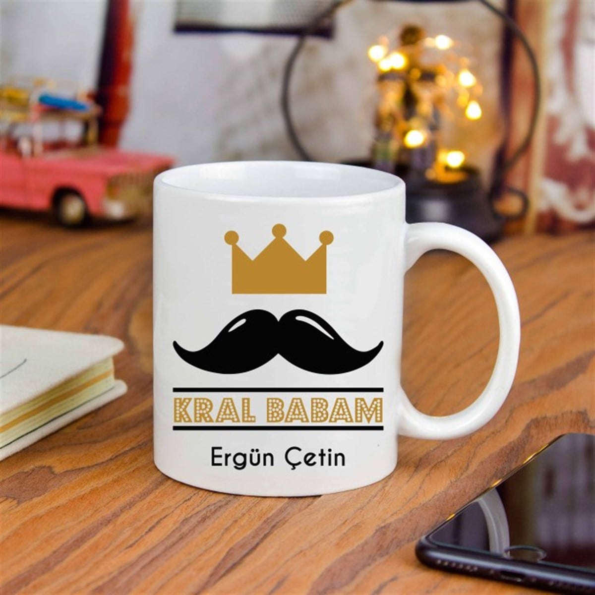 İsme Özel Kral Babam Temalı Kupa Bardak