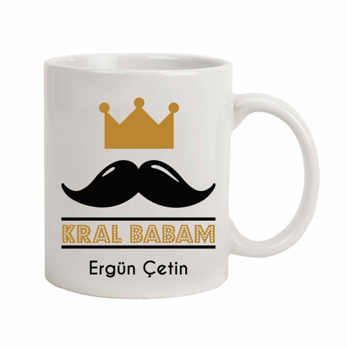 İsme Özel Kral Babam Temalı Kupa Bardak