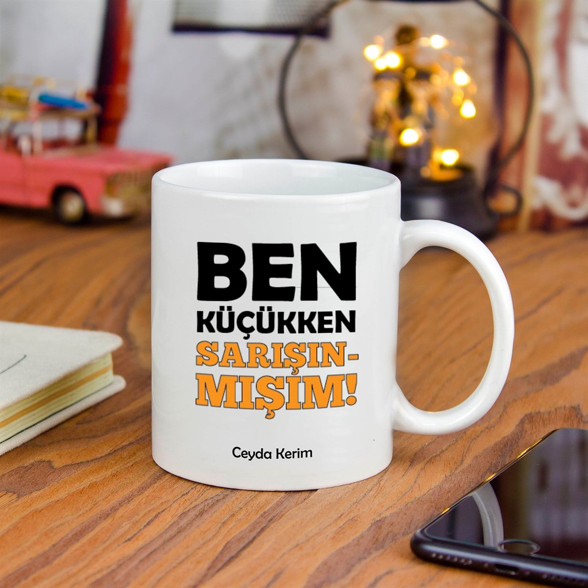İsme Özel Kupa Bardak - Ben Küçükken