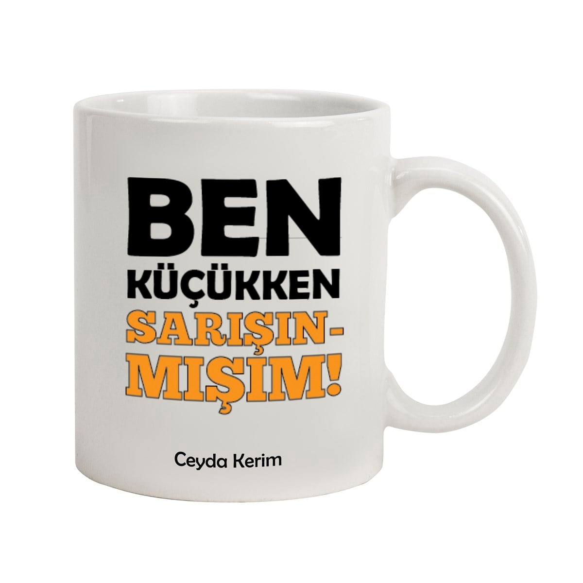 İsme Özel Kupa Bardak - Ben Küçükken