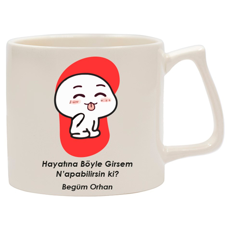 İsme Özel Kupa Bardak - Sevimli Ayıcık