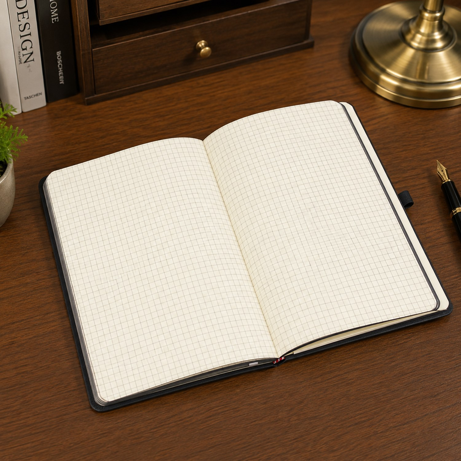 İsme Özel Lastikli Siyah Defter​ ve Siyah Kalem Seti