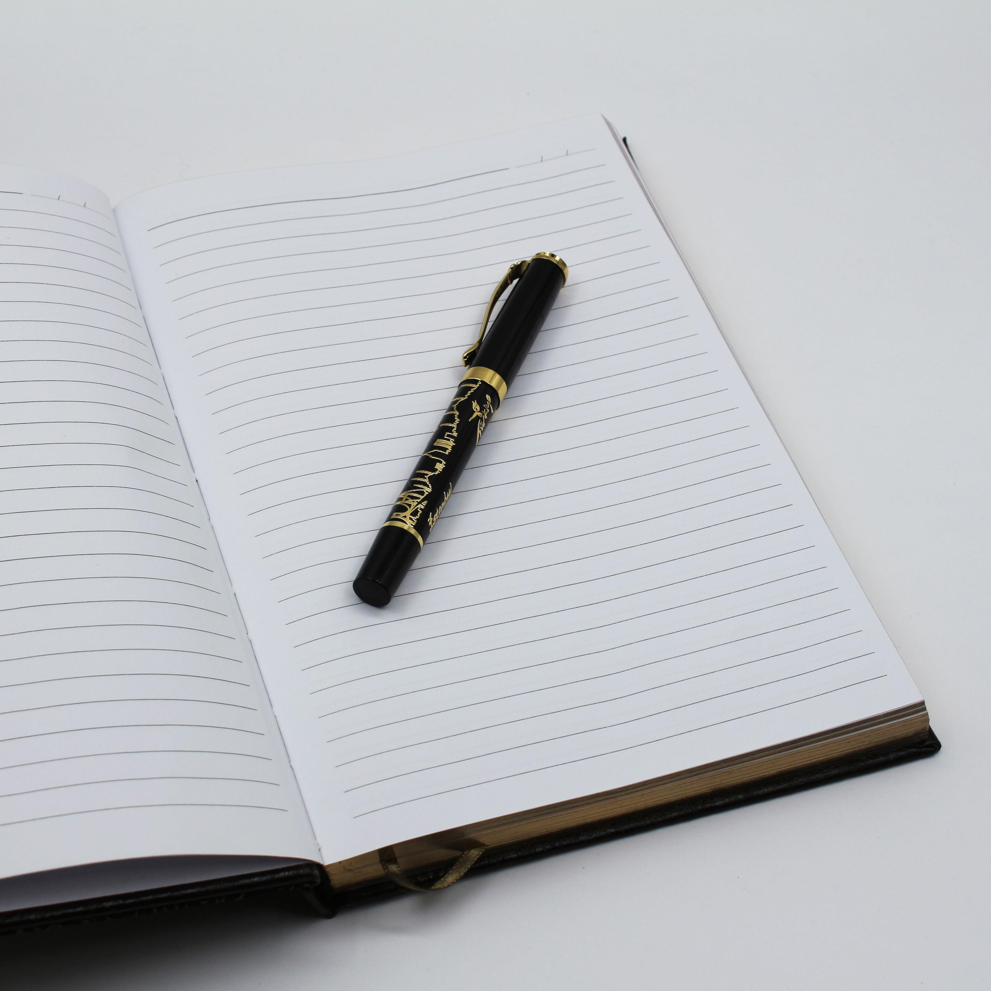 İsme Özel Lux Ahşap Defter ve Roller Kalem Seti - İstanbul Temalı